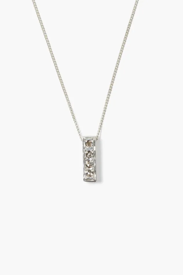 Chan Luu Necklaces Women Bar Diamond Necklace Silver