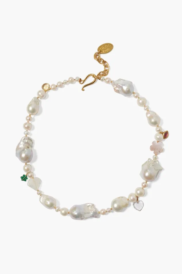 Chan Luu Necklaces Women Jardin Necklace White Pearl
