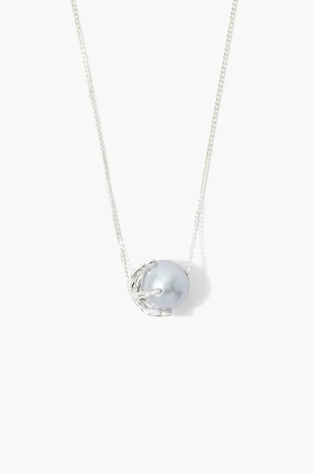 Chan Luu Necklaces Women Lark Necklace Grey Pearl