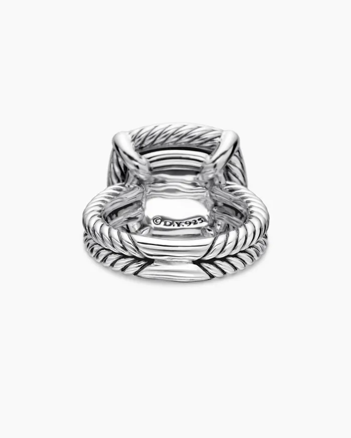 Chatelaine Pav Bezel Ring In Sterling Silver 14mm Women David Yurman Statement Chatelaine Pav Bezel Ring In Sterling Silver 14mm Women David Yurman Statement