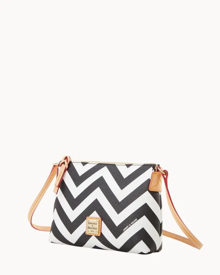 Chevron Crossbody Pouchette Black Women Dooney and Bourke Crossbodies Chevron Crossbody Pouchette Black Women Dooney and Bourke Crossbodies
