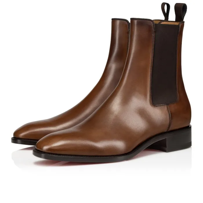 Christian Louboutin Boots Men Samson Boots 8211 Patinated Calf Leather 8211 Havane Christian Louboutin Boots Men Samson Boots 8211 Patinated Calf Leather 8211 Havane