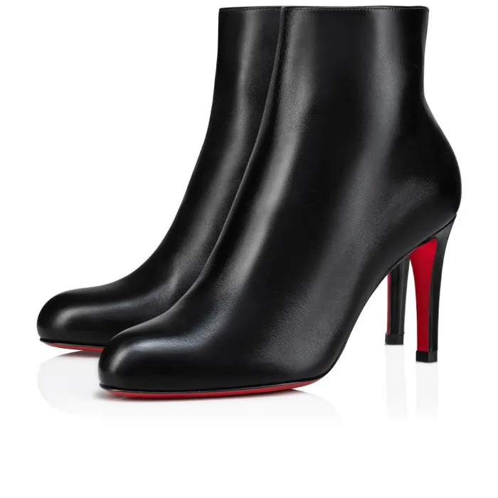 Christian Louboutin Boots Women Pumppie Booty 85 Mm Low Boots 8211 Calf Leather 8211 Black Christian Louboutin Boots Women Pumppie Booty 85 Mm Low Boots 8211 Calf Leather 8211 Black