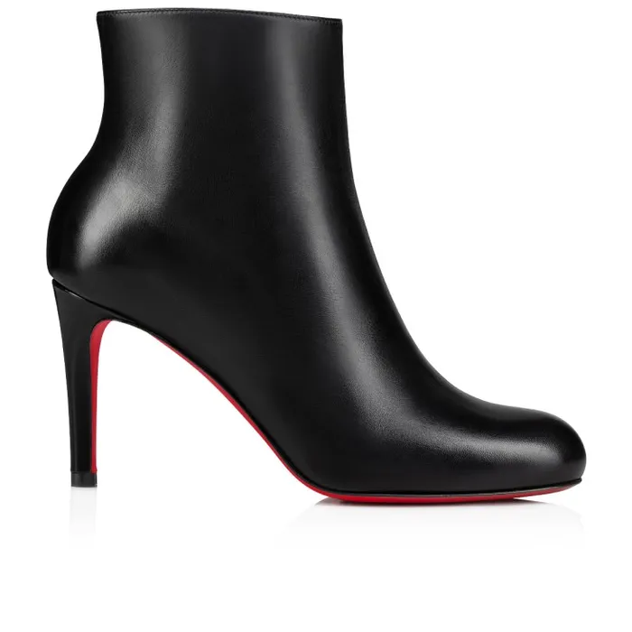 Christian Louboutin Boots Women Pumppie Booty 85 Mm Low Boots 8211 Calf Leather 8211 Black