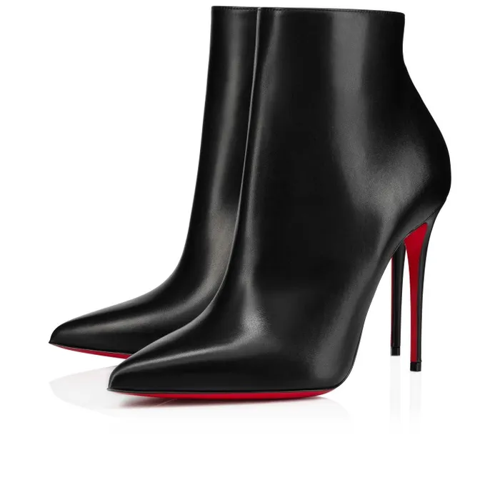 Christian Louboutin Boots Women So Kate Booty 100 Mm Low Boots 8211 Calf Leather 8211 Black Christian Louboutin Boots Women So Kate Booty 100 Mm Low Boots 8211 Calf Leather 8211 Black
