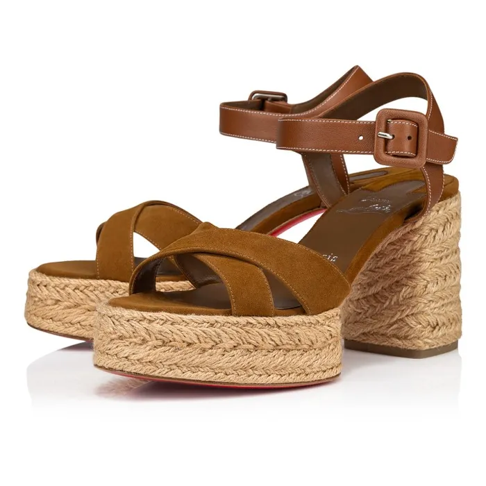Christian Louboutin Platforms Women Calakala 85 Mm Espadrilles Suede And Calf Leather 8211 Rhea