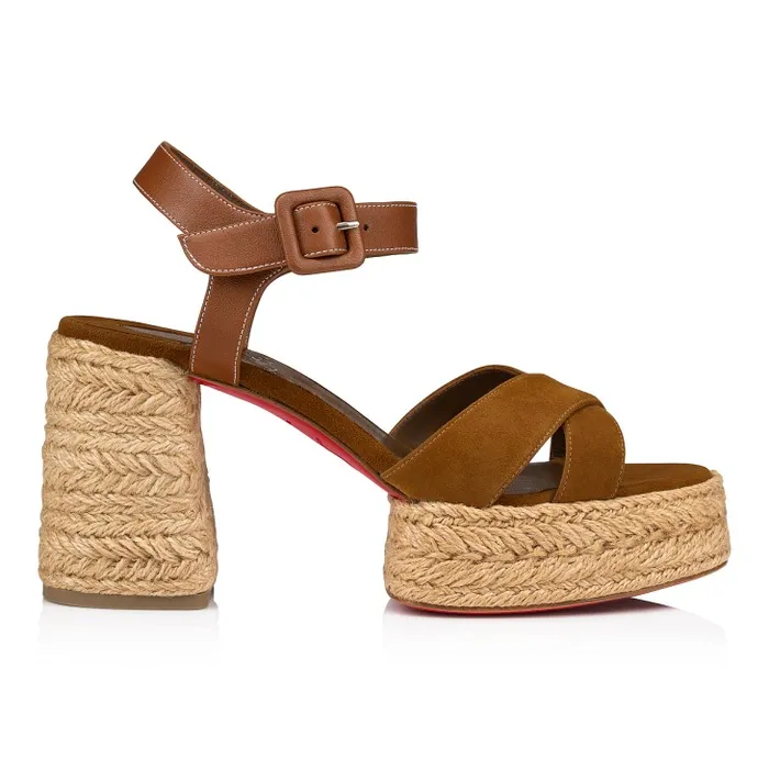 Christian Louboutin Platforms Women Calakala 85 Mm Espadrilles Suede And Calf Leather 8211 Rhea