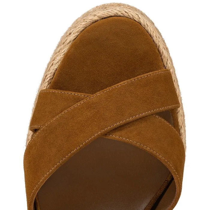 Christian Louboutin Platforms Women Calakala 85 Mm Espadrilles Suede And Calf Leather 8211 Rhea