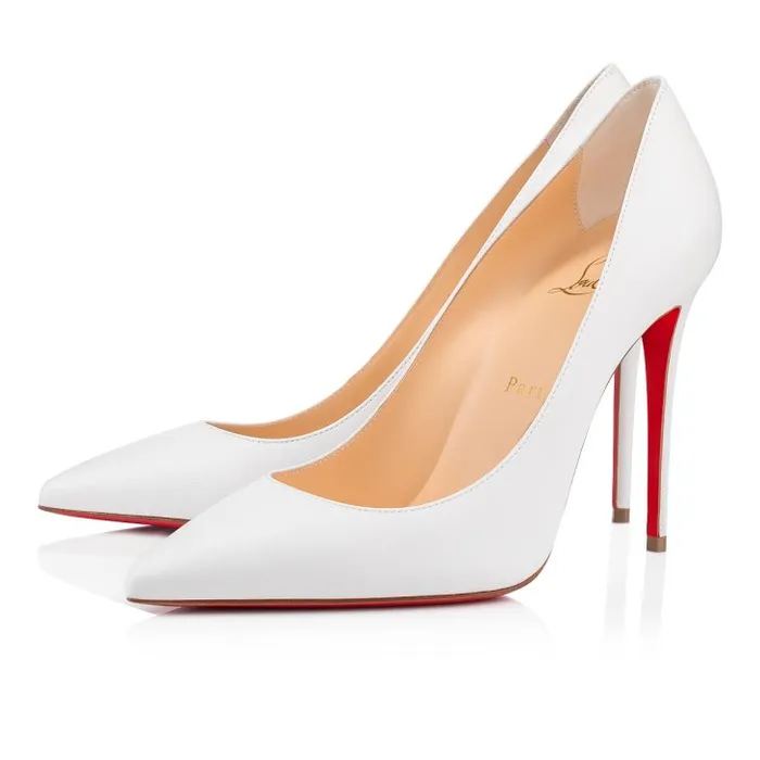 Christian Louboutin Pumps Women Kate 100 Mm Pumps 8211 Nappa Leather 8211 Bianco Christian Louboutin Pumps Women Kate 100 Mm Pumps 8211 Nappa Leather 8211 Bianco