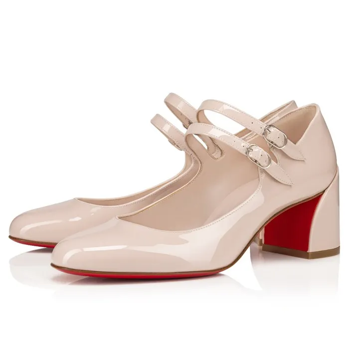 Christian Louboutin Pumps Women Miss Jane 55 Mm Mary Janes 8211 Patent Calf 8211 Leche Christian Louboutin Pumps Women Miss Jane 55 Mm Mary Janes 8211 Patent Calf 8211 Leche
