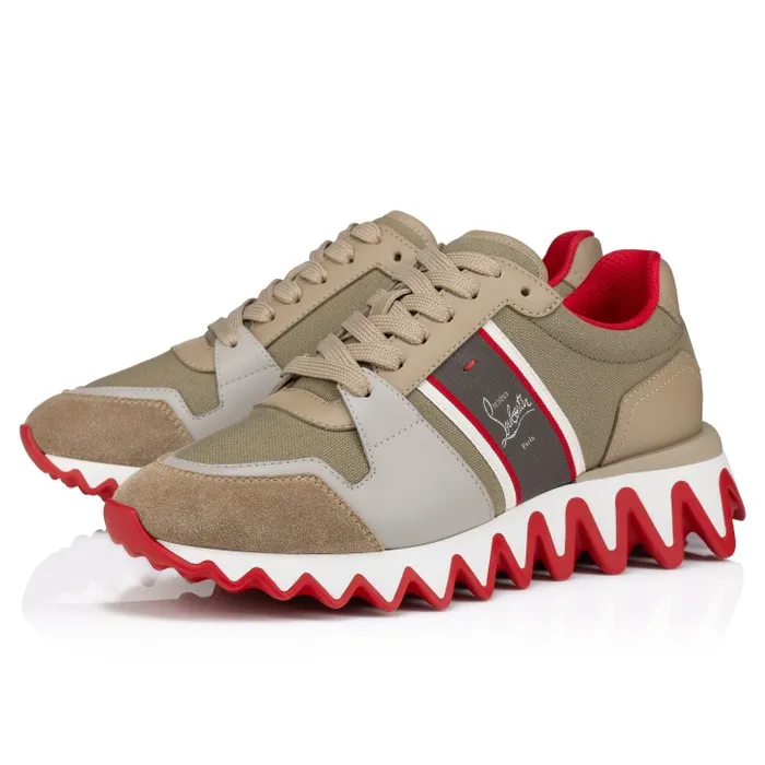 Christian Louboutin Sneakers Women Nastroshark Sneakers 8211 Calf Leather And Cotton 8211 Saharienne Christian Louboutin Sneakers Women Nastroshark Sneakers 8211 Calf Leather And Cotton 8211 Saharienne
