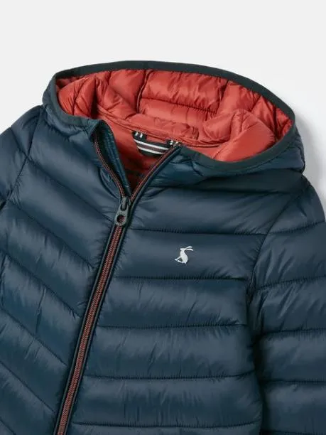Coats and Jackets Boys Joules Navy Blue Showerproof Padded Coat