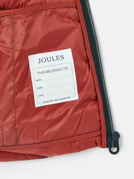 Coats and Jackets Boys Joules Navy Blue Showerproof Padded Coat