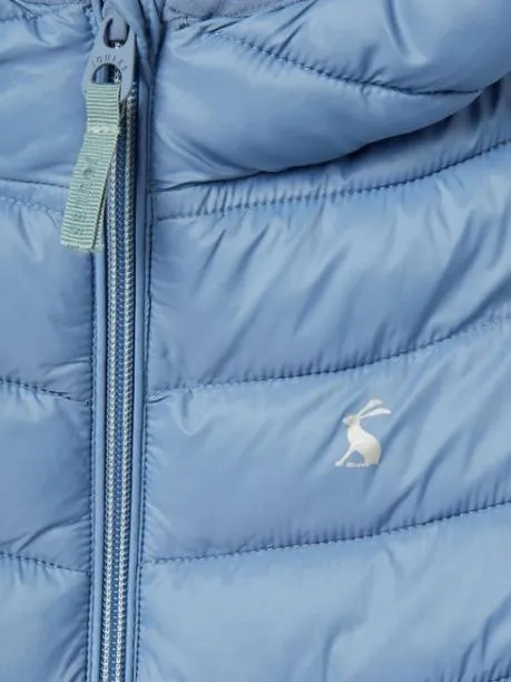 Coats and Jackets Girls Joules Blue Showerproof Padded Coat