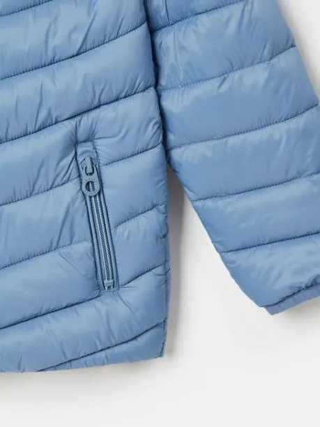 Coats and Jackets Girls Joules Blue Showerproof Padded Coat