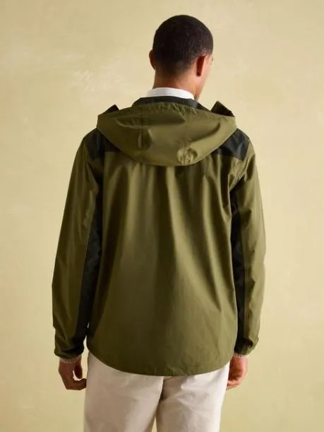 Coats and Jackets Men Joules Green Lightweight Waterproof Coat