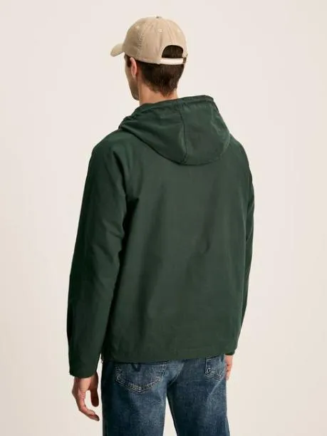 Coats and Jackets Men Joules Green Pullover Dry Wax Jacket With Hood