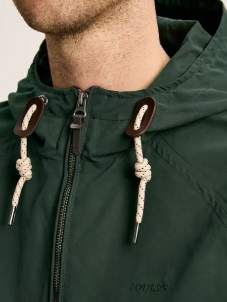 Coats and Jackets Men Joules Green Pullover Dry Wax Jacket With Hood