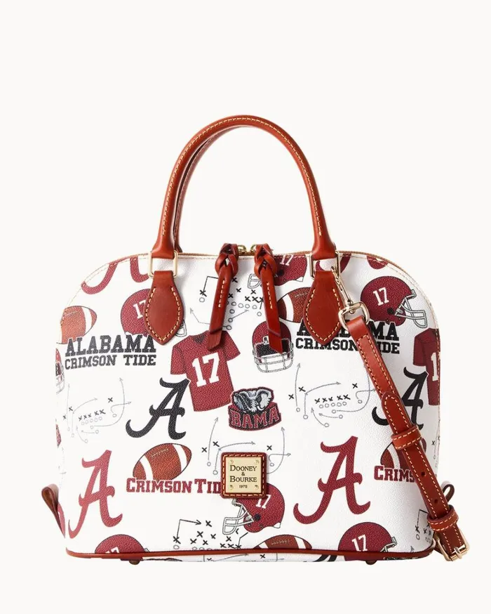 Collegiate University Of Alabama Zip Zip Satchel U Of Alabama Women Dooney and Bourke Satchels