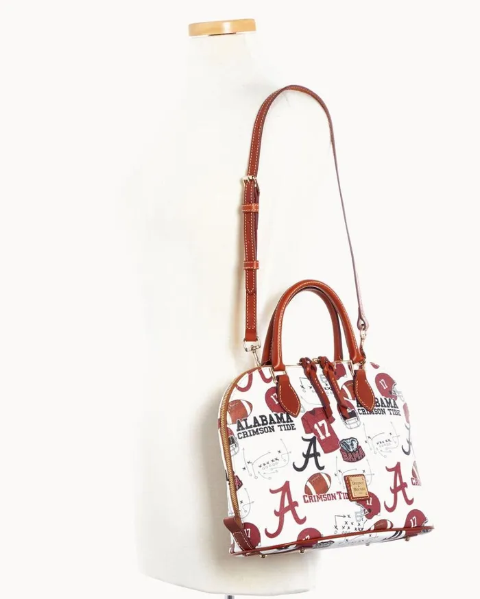 Collegiate University Of Alabama Zip Zip Satchel U Of Alabama Women Dooney and Bourke Satchels Collegiate University Of Alabama Zip Zip Satchel U Of Alabama Women Dooney and Bourke Satchels
