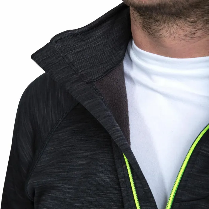 Collins 12 Zip Fleece Black Marl Men Trespass Fleeces
