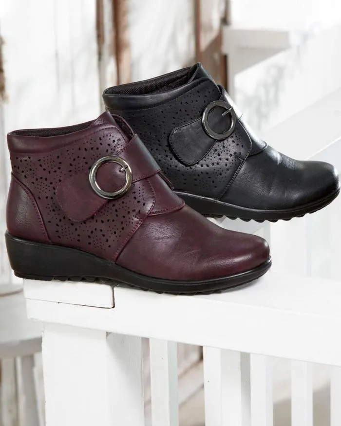 Cotton Traders Boots Flexisole Buckle Detail Boots 8211 Women