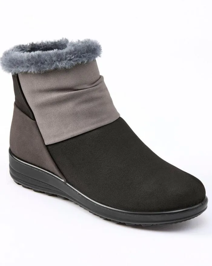 Cotton Traders Boots Flexisole CosyLined Patchwork Boots 8211 Women