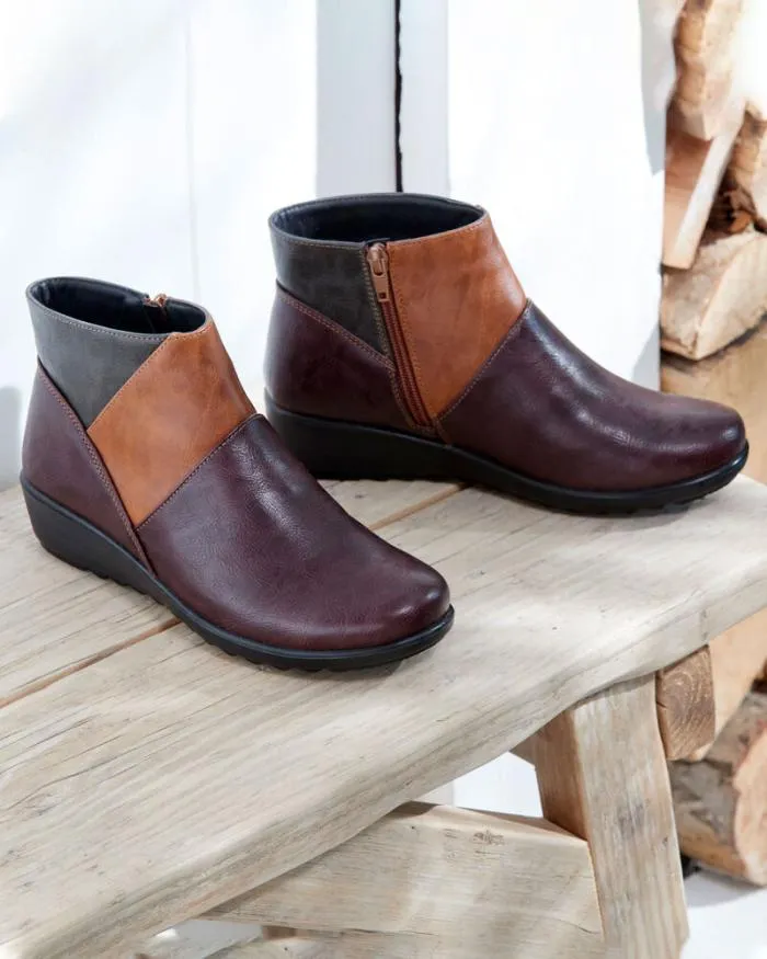 Cotton Traders Boots Flexisole Patchwork Boots 8211 Women