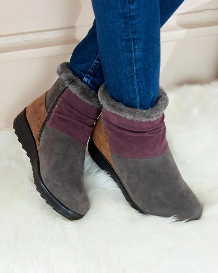 Cotton Traders Boots Patchwork Snug Boot 8211 Women