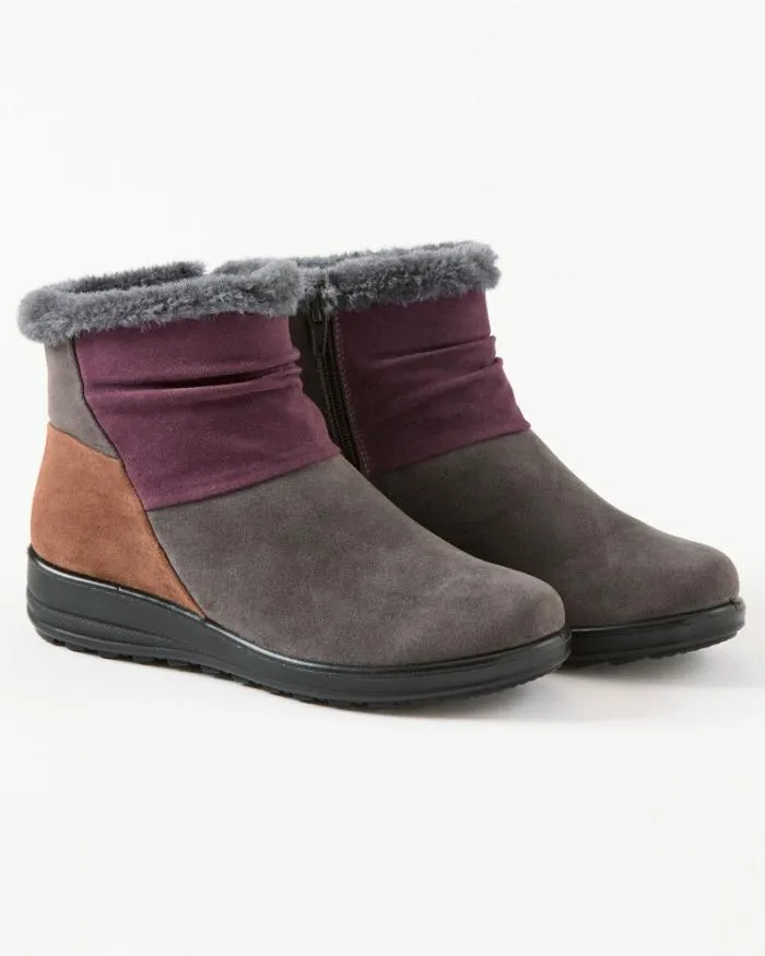 Cotton Traders Boots Patchwork Snug Boot 8211 Women