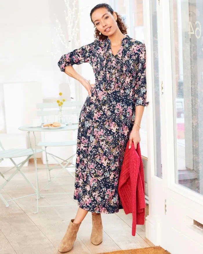 Cotton Traders Dresses TeaForTwo Pintuck Maxi Dress 8211 Women