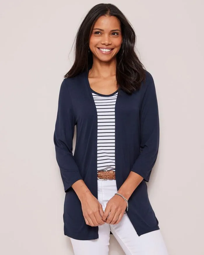 Cotton Traders Knitwear 2Piece Jersey Cardigan And Vest Set 8211 Women