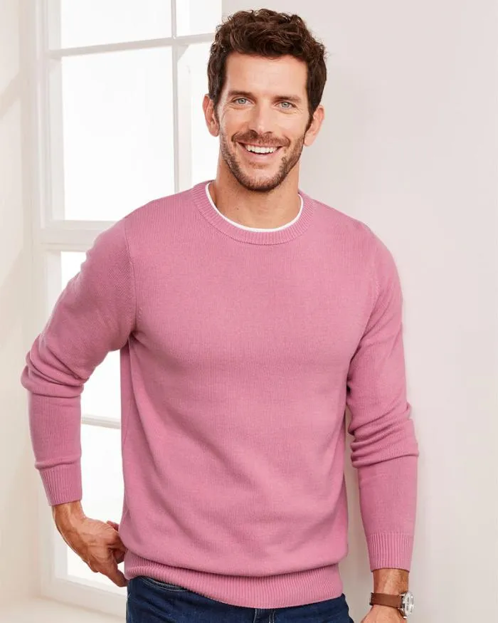 Cotton Traders Knitwear Favourite Cotton Crew Neck Jumper 8211 Men