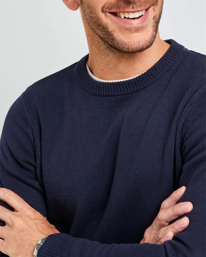 Cotton Traders Knitwear Favourite Cotton Crew Neck Jumper 8211 Men