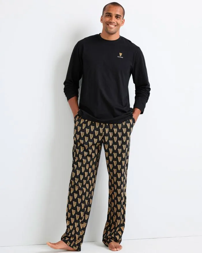 Cotton Traders Loungewear Guinness Long Sleeve Jersey Pyjama Set 8211 Men