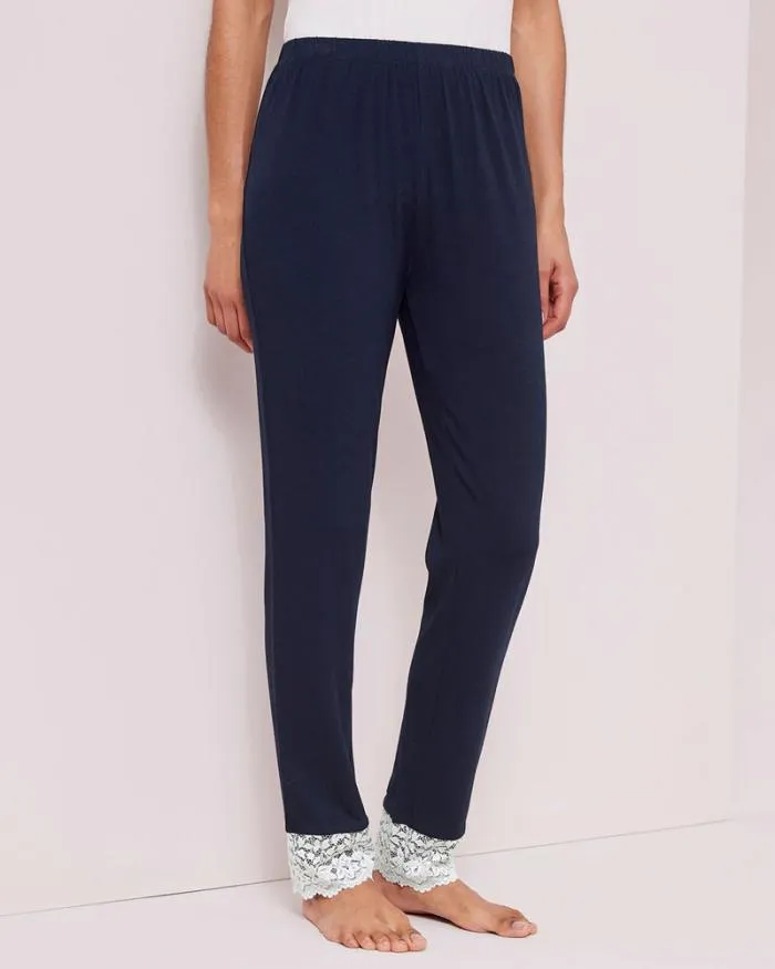 Cotton Traders Nightwear Lace Trim PJ Bottoms 8211 Women