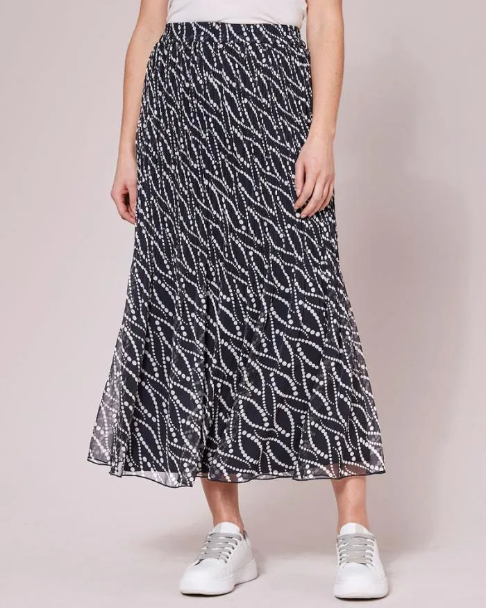 Cotton Traders Skirts Crinkle Chiffon Print Maxi Skirt 8211 Women