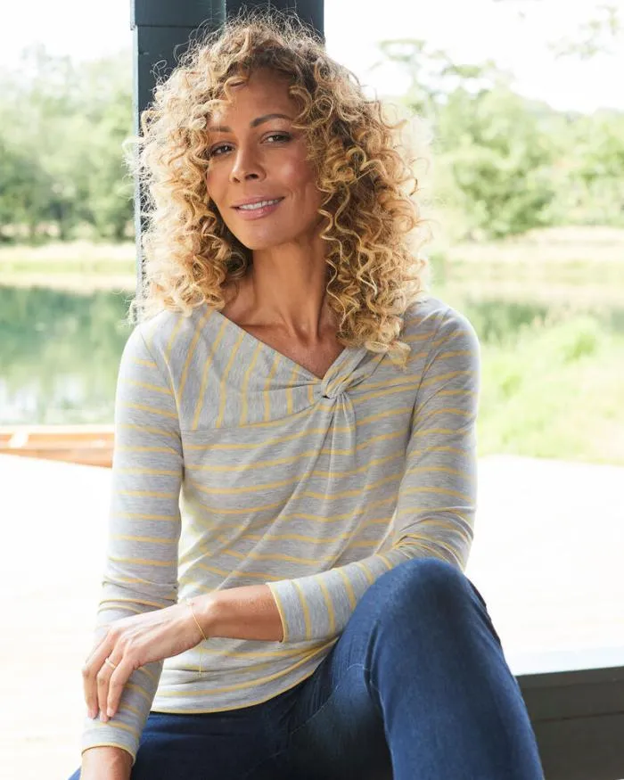 Cotton Traders Tops and TShirts DoTheTwist Long Sleeve Stripe Jersey Top 8211 Women Cotton Traders Tops and TShirts DoTheTwist Long Sleeve Stripe Jersey Top 8211 Women
