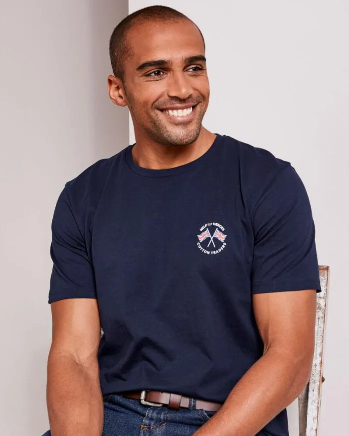 Cotton Traders Tops and TShirts Help For Heroes Short Sleeve TShirt 8211 Men