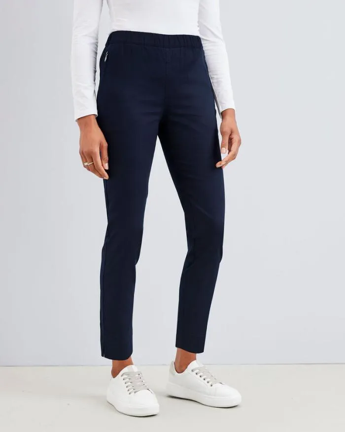Cotton Traders Trousers Alderley AnkleLength Stretch PullOn Trousers 8211 Women