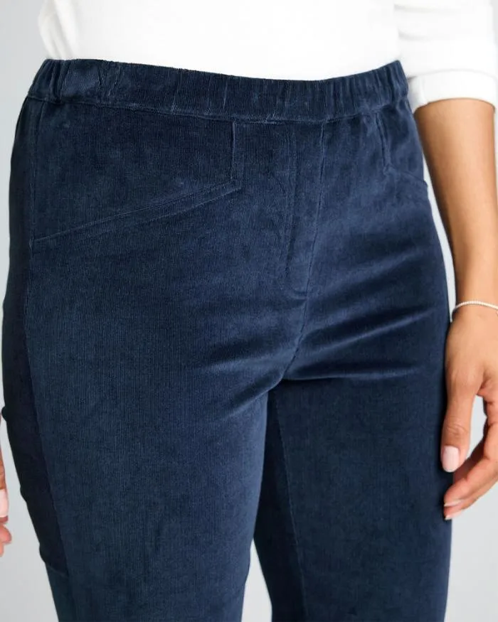 Cotton Traders Trousers PullOn Stretch Bootcut Cord Trousers 8211 Women