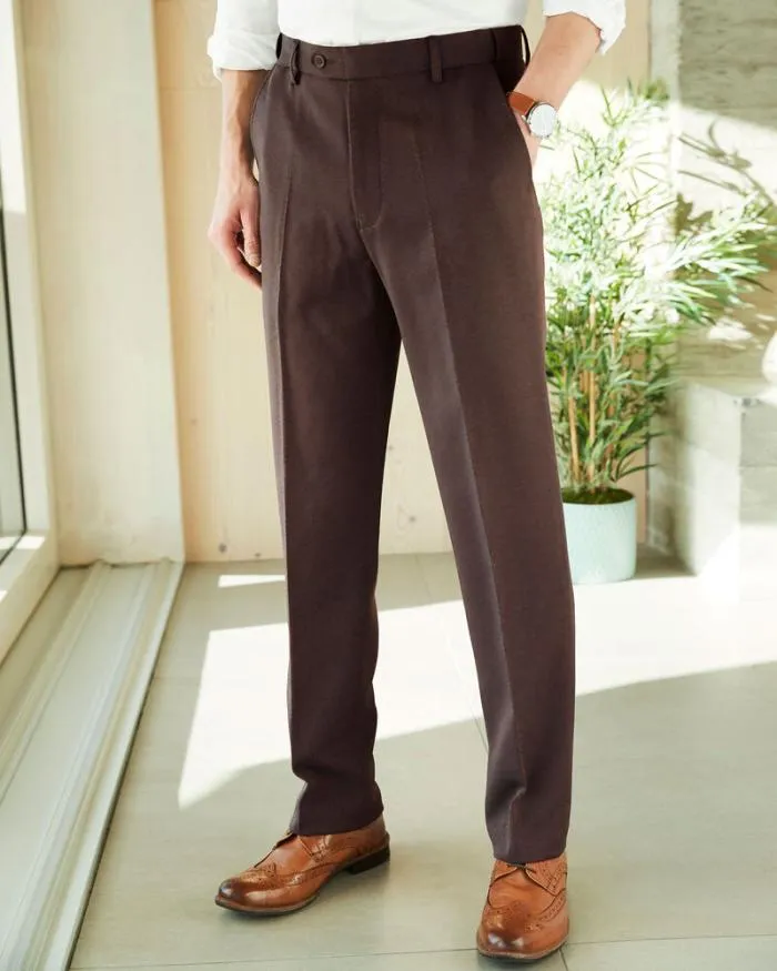Cotton Traders Trousers Smart Textured Trousers 8211 Men