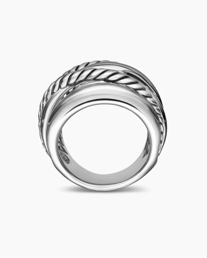 Crossover Ring In Sterling Silver 17mm Women David Yurman Statement Crossover Ring In Sterling Silver 17mm Women David Yurman Statement