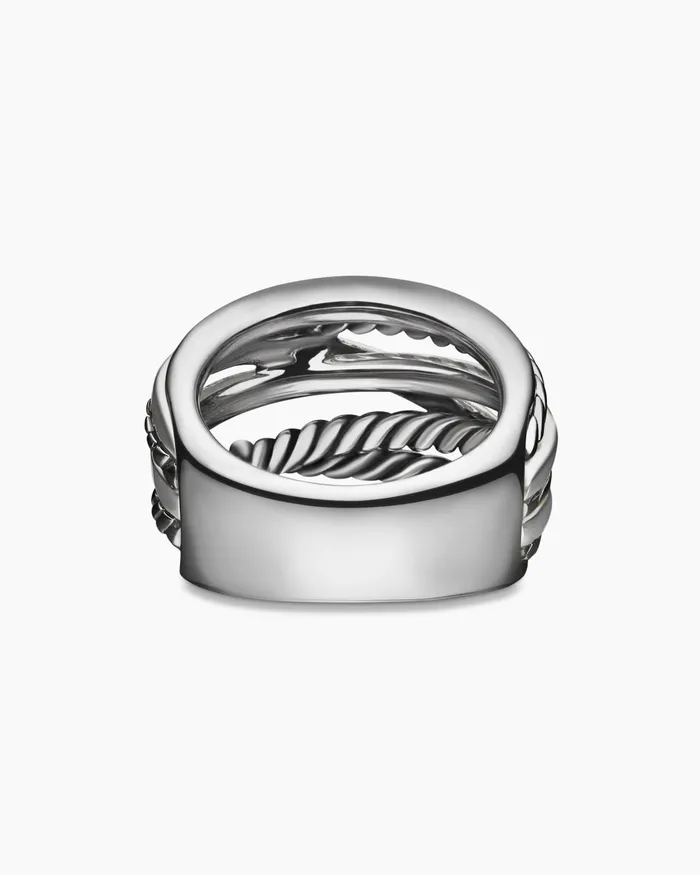 Crossover Ring In Sterling Silver 17mm Women David Yurman Statement Crossover Ring In Sterling Silver 17mm Women David Yurman Statement
