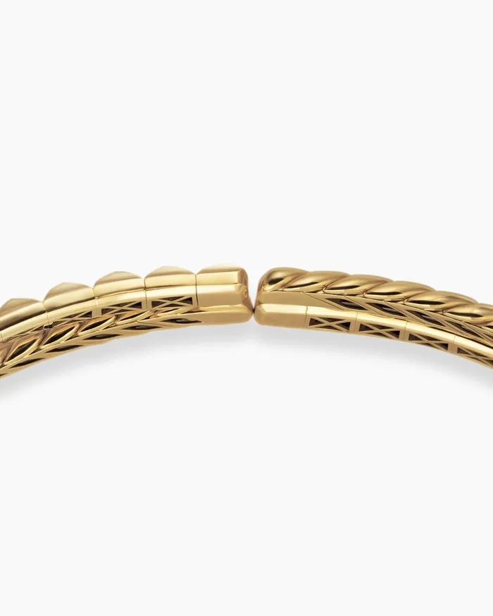 Crossover Trio Collar Necklace In 18K Yellow Gold With Diamonds 165mm Women David Yurman Statement Crossover Trio Collar Necklace In 18K Yellow Gold With Diamonds 165mm Women David Yurman Statement