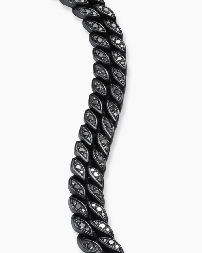 Curb Chain Bracelet In Black Titanium 115mm Men David Yurman Chain Curb Chain Bracelet In Black Titanium 115mm Men David Yurman Chain