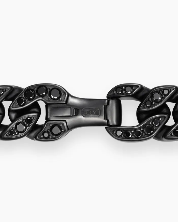 Curb Chain Bracelet In Black Titanium 115mm Men David Yurman Chain Curb Chain Bracelet In Black Titanium 115mm Men David Yurman Chain