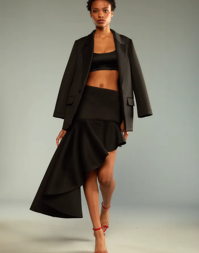 Cynthia Rowley Asymmetrical Bonded Skirt Women Bottoms Cynthia Rowley Asymmetrical Bonded Skirt Women Bottoms