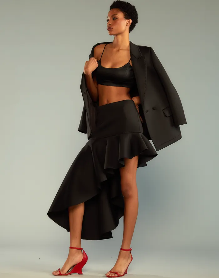 Cynthia Rowley Asymmetrical Bonded Skirt Women Bottoms Cynthia Rowley Asymmetrical Bonded Skirt Women Bottoms