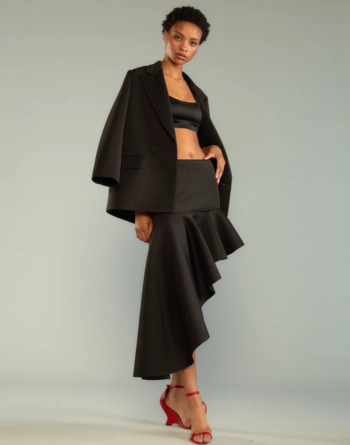 Cynthia Rowley Asymmetrical Bonded Skirt Women Bottoms Cynthia Rowley Asymmetrical Bonded Skirt Women Bottoms